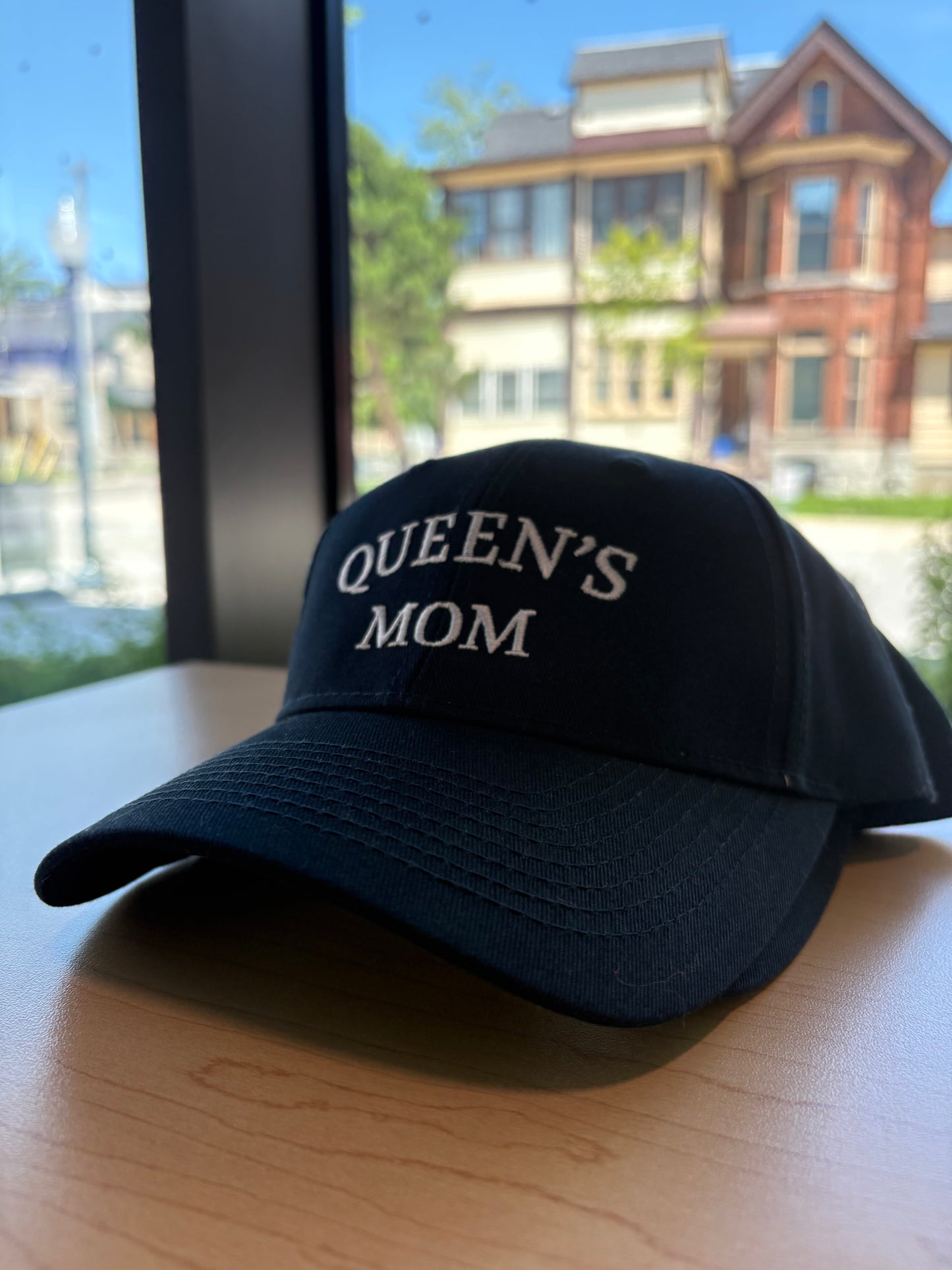 QU Mom Hat- Navy