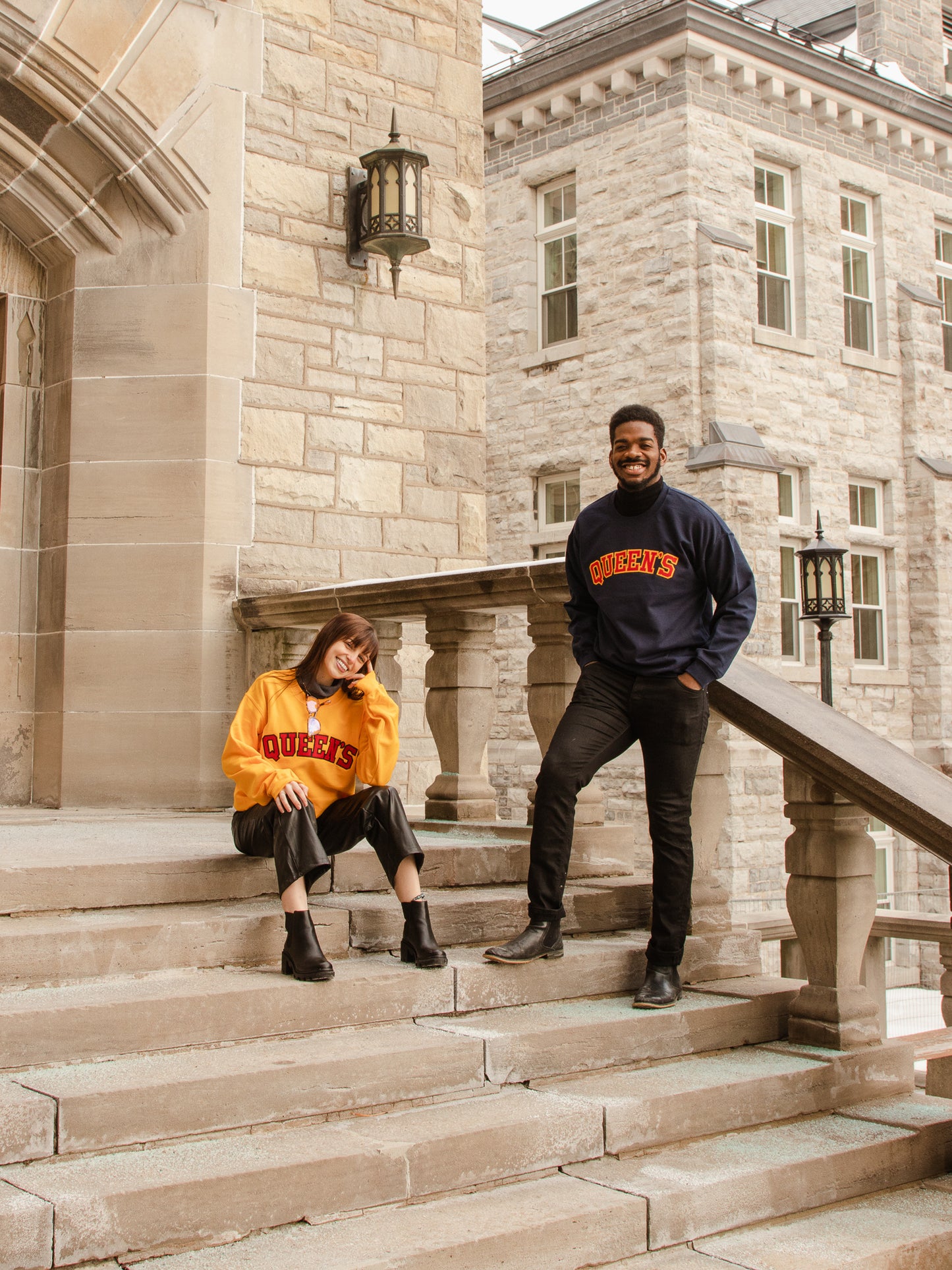 Queen's Twill Crewneck
