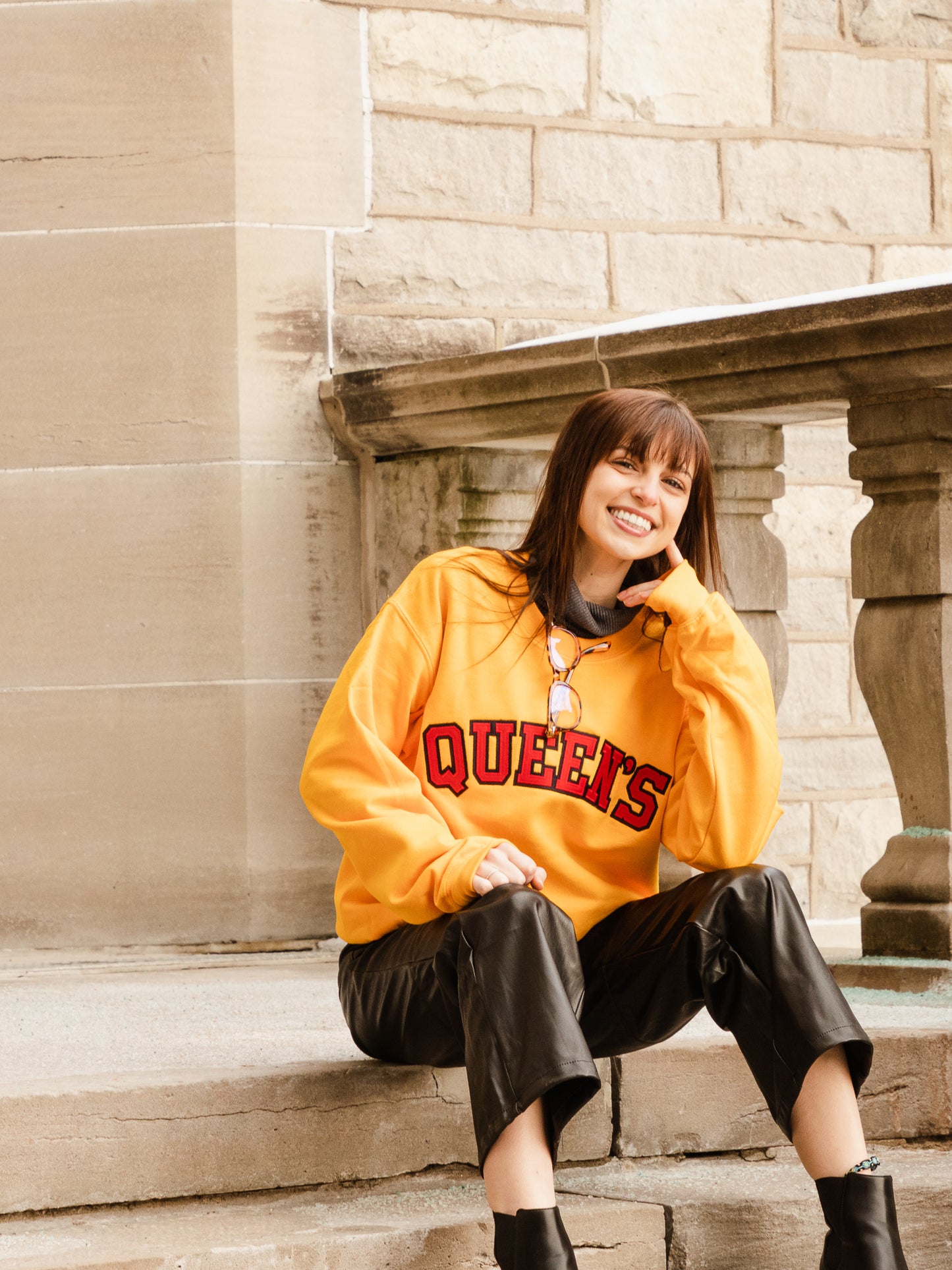 Queen's Twill Crewneck