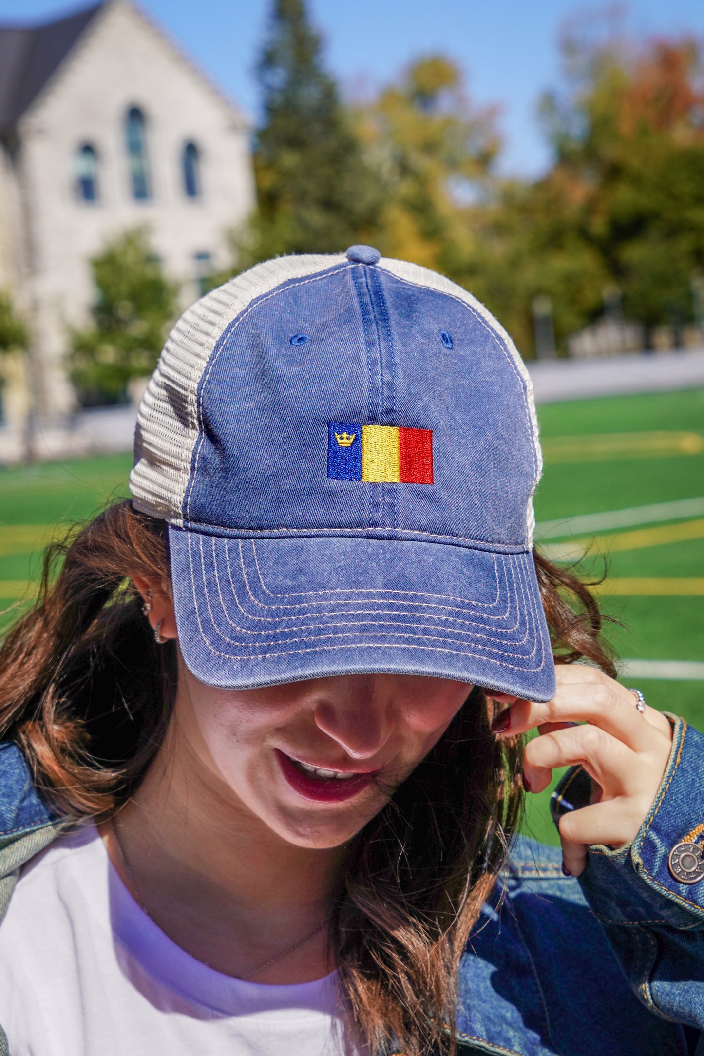 Denim Flag Trucker Hats