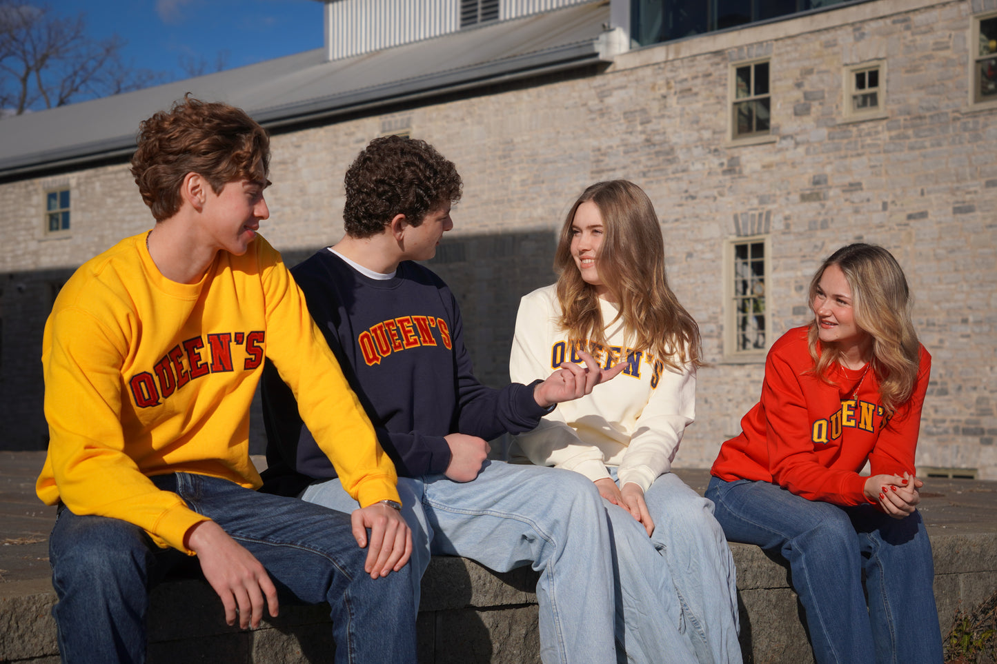 Queen's Twill Crewneck