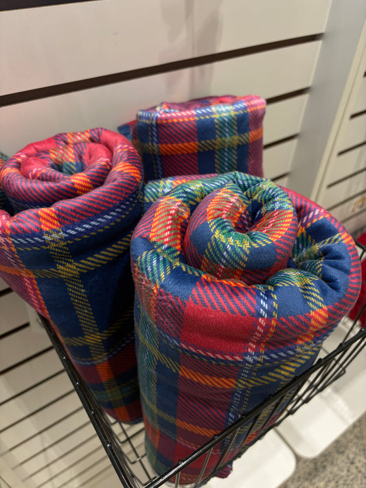 The Queen's Tartan Fleece Blanket