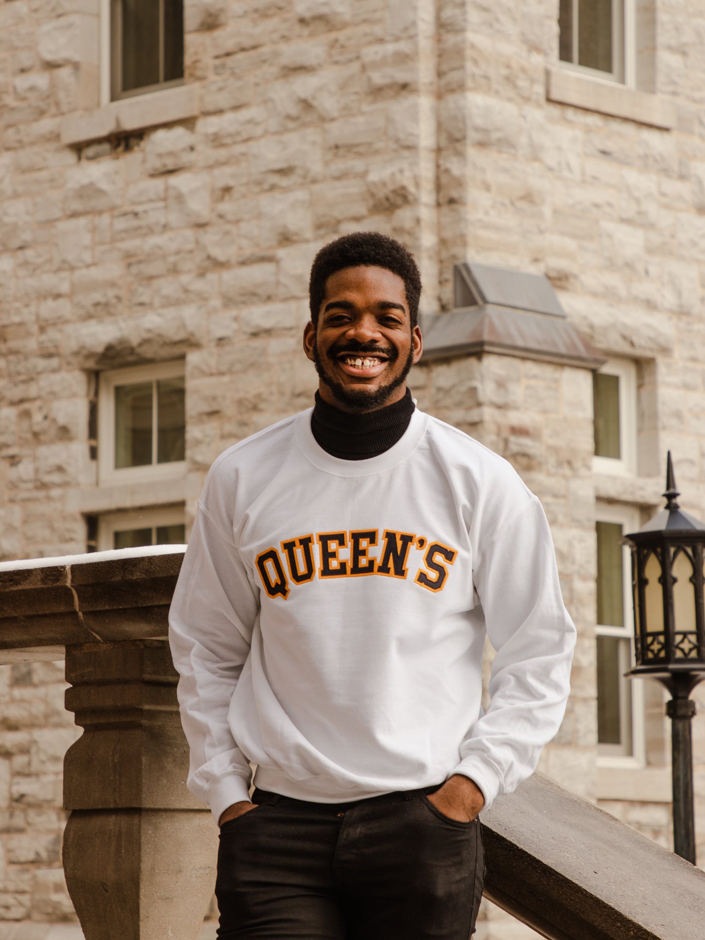 Queen's Twill Crewneck