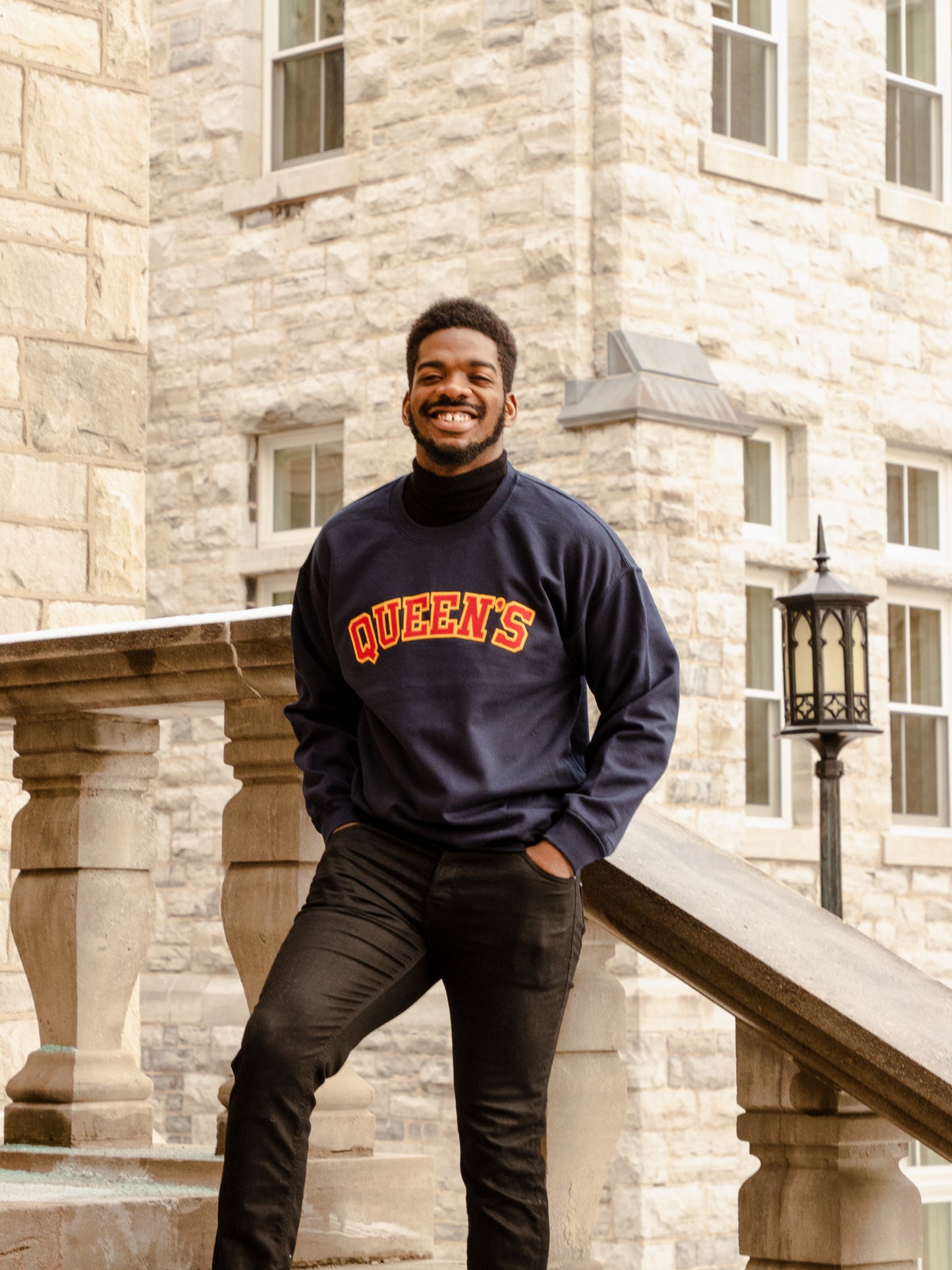 Queen's Twill Crewneck